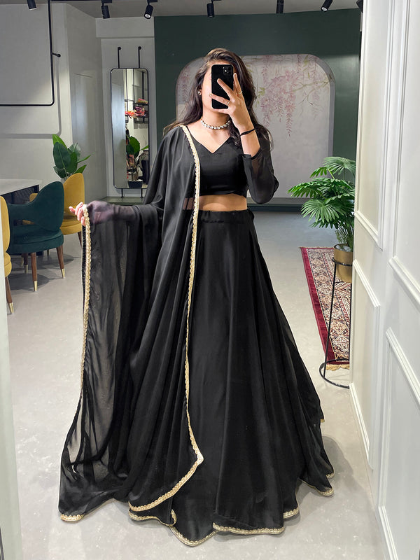 Black Color Rangoli Silk Party Wear Dress Pravra Enterprise