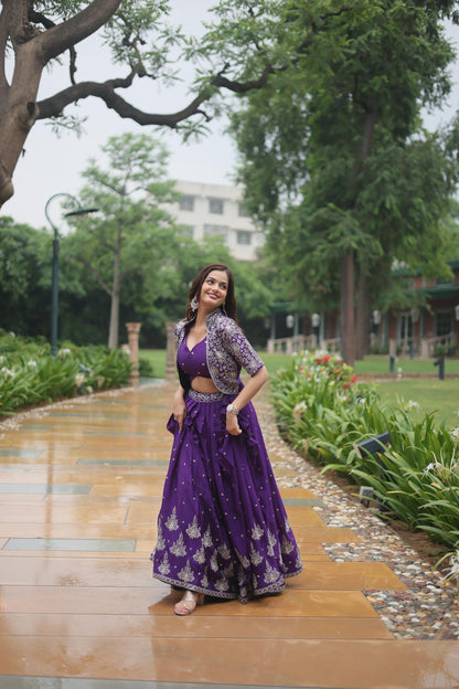 Premium Readymade Lehenga Choli Collection Stunning Purple Co-Ord Set
