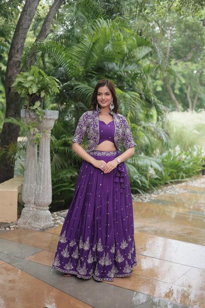 Premium Readymade Lehenga Choli Collection Stunning Purple Co-Ord Set