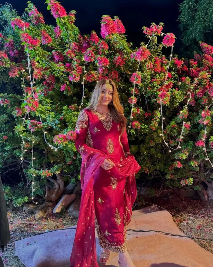 Alluring Maroon Color Heavy Vichitra Silk With Embroidery Sequences Work Designer Palazzo Suit Set