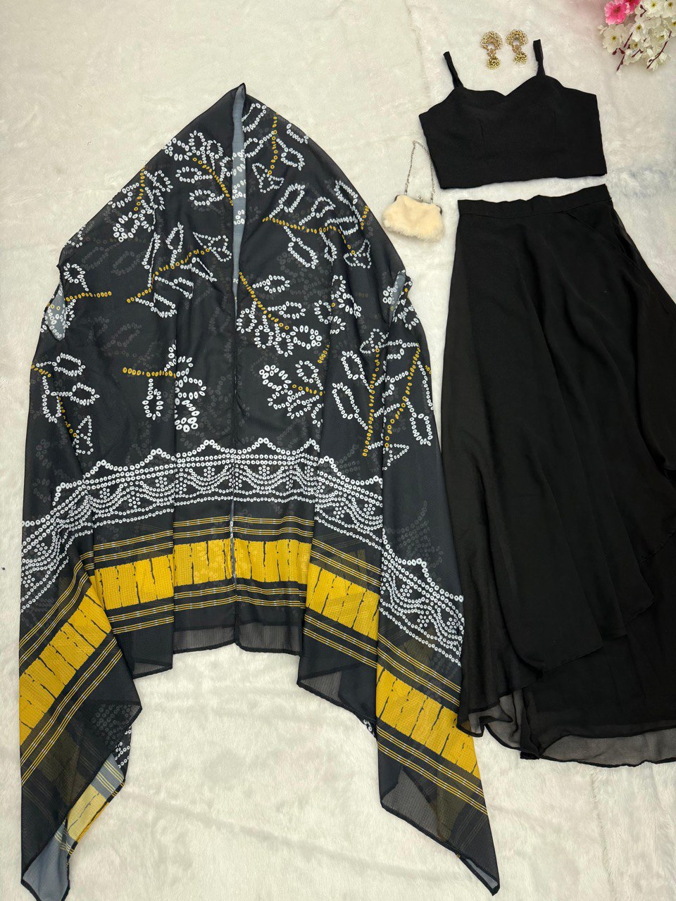 Black Colour Indowestern Dhoti Suit With Shrug