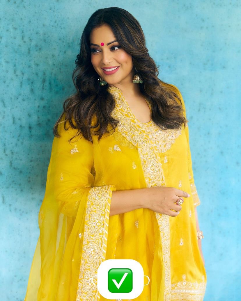 Haldi Wear Faux Georgette And Codding Embroidery Sequence Work Sharara Suit
